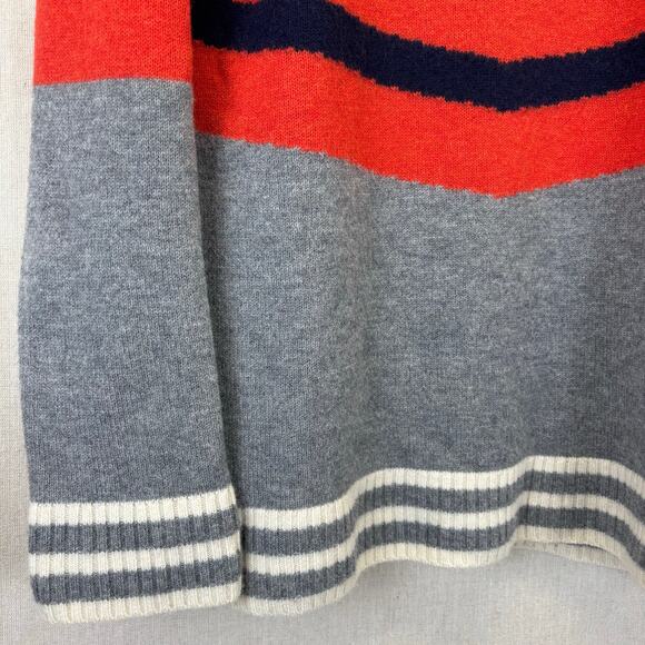 STS Sail to Sable Chevron Stripe long sleeve 100% wool sweater size S - Picture 4 of 9